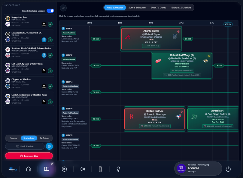 Auto Scheduler view 1