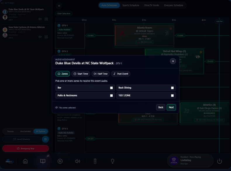 Auto Scheduler view 2