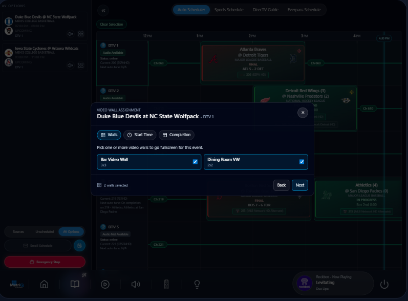 Auto Scheduler view 5